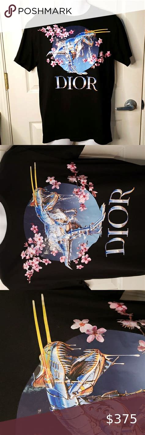 cherry blossom dior shirt trex|Dior x sorayama tyrannosaurus.